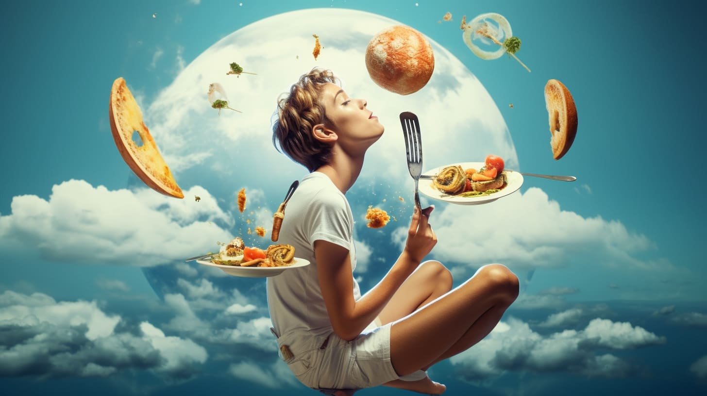 eating in a dream spiritual meaning